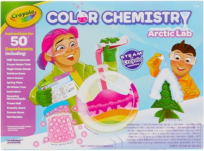 Crayola Arctic Color Chemistry Set for Kids, Steam/Stem Activities, Educational Toy, Ages 7, 8, 9, 10