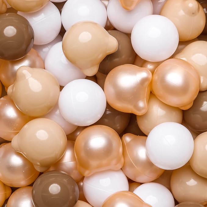 GOGOSO Bear Ball Pit Balls Shapes BPA Free Plastic Play Balls Crush Proof Kids Toddlers Baby Pastel Pelotas Toy Shaped Giant Friendship Bracelet