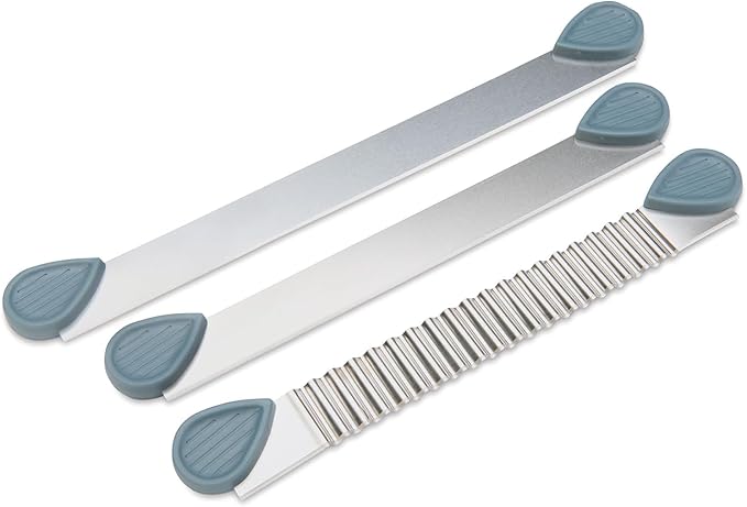 Sculpey Tools Clay Blades, 3 blades included - flexible, wavy and rigid blade, polymer oven-bake clay tool, great for all skill levels and craft projects