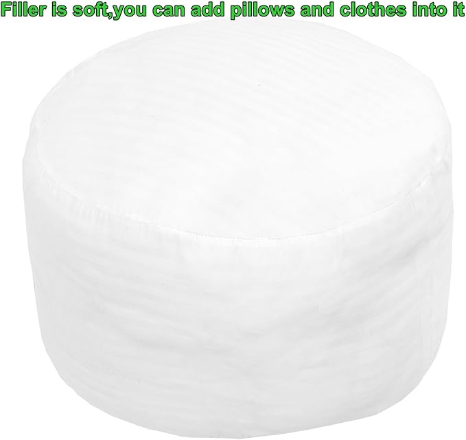 Round Pouf Ottoman Boho Poof Home Decor Floor Pouffe Handmade Circular Ottoman Footrest for Bedroom Foot Stool Poufs for Living Room 20x20x14 Inches