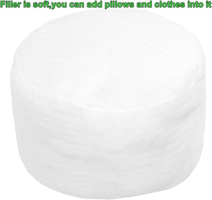 Round Pouf Ottoman Boho Poof Home Decor Floor Pouffe Handmade Circular Ottoman Footrest for Bedroom Foot Stool Poufs for Living Room 20x20x14 Inches