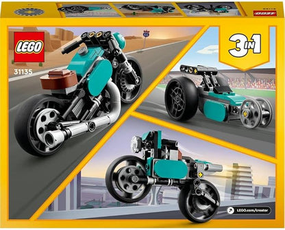 LEGO Creator Vintage Bike 31135 Toy Blocks, Present, Vehicle, Glue, Boys, Girls, Ages 8 and Up