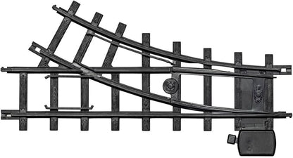 Lionel Ready-to-Play Left & Right Hand Interchange 2-Piece Black Plastic Track Pack