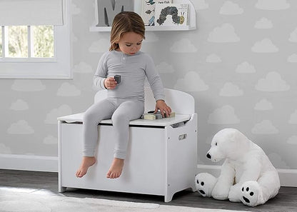 Delta Children MySize Deluxe Toy Box, Bianca White