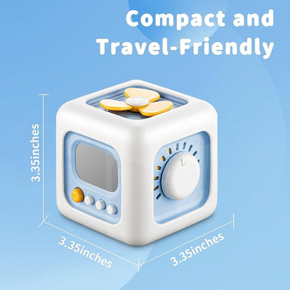 SOCBTNSO Busy Cube Toy for 1 Year Old, Montessori for 1+ Year Old, Travel Toys for Toddlers 1-3, Learning Fine Motor Skills| Birthday Gifts for 12 Months
