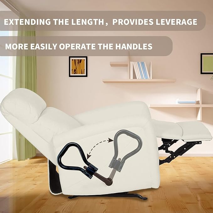 2Pack Recliner Handle Extender, Lazy Boy Chair Lever Extension for Oversized Handles, Chair Lever Extender for Oversized Recliner Handles, Helps Elderly Operate Recliners Easily