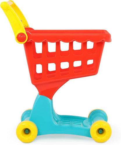 Battat – Pretend Shopping Playset – Play Groceries & Cart – 29 Play Food Items – Play Kitchen Accessories – 2 Years + – Shopping Day Grocery Cart