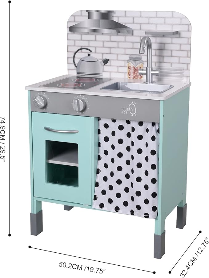 Teamson Kids - Little Chef Philly Modern Play Kitchen - Mint