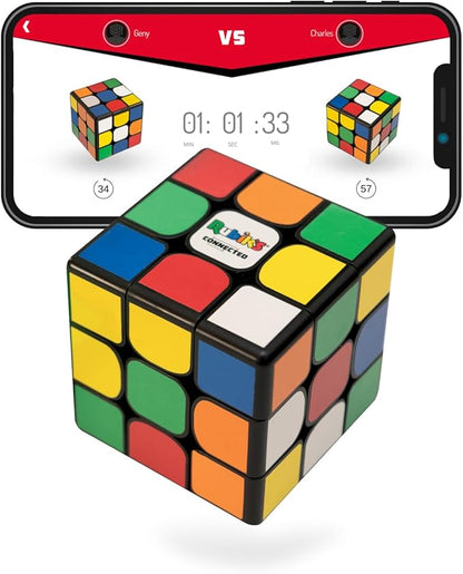 The Original Rubik’s Connected, Go from Beginner to Pro in No Time. 3x3 Smart Magnetic Intelligent Speed Cube. User Friendly App & Online Battles. Rechargeable Battery. STEM Puzzle. Fits All Ages