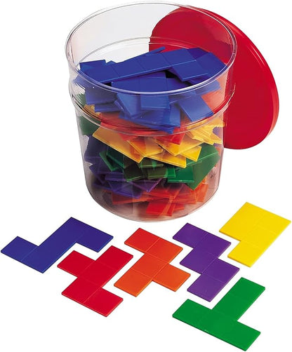 Learning Resources Rainbow Premier Pentominoes - 72 Pieces, Ages 6+ Early Geometry Skills & Concepts, Classroom and Homeschool Supplies