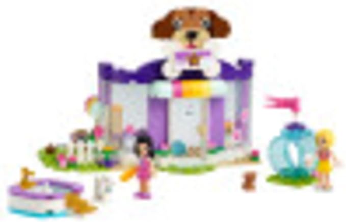 LEGO Friends Doggy Day Care 41691 Building Kit; Birthday Gift for Kids, Comes with 2 Mini-Dolls and 2 Toy Dog Figures, New 2021 (221 Pieces)