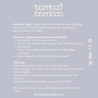 Bamboo Baby Plate with Suction - Kids and Toddler Suction Cup Plate for Babies, Non-toxic All-Natural Bamboo Baby Food Plate Stays Cool to the Touch for Baby-Led Weaning (Fox-Cherry)