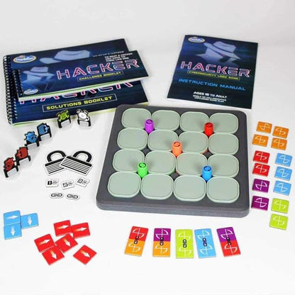 Think Fun Hacker Cybersecurity Coding Game and STEM Toy for Boys and Girls Age 10 and Up, Multicolor