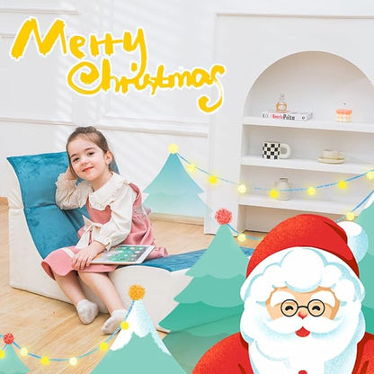 Kids Indoor Chaise Lounge Sofa Bed Foam Comfy Floor Chair for Boys and Girls Folding Lazy Sofa Couch with Back Support Comfy Reading Chair for Toddlers and Teens, Royal Blue