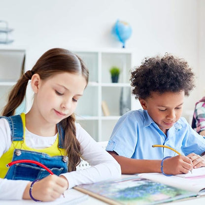 ArtCreativity Bracelet Pens for Kids, Set of 24, Functional 2-in-1 Pens with Blue Ink, Birthday Party Favors for Boys and Girls, Goodie Bag Fillers for Children and Adults, Teacher Rewards, 4 Colors