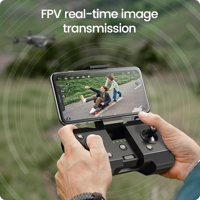 Holy Stone HS440 Foldable FPV Drone with 1080P WiFi Camera for Adult Beginners and Kids; Voice Gesture Control RC Quadcopter with Modular Battery for long flight time, Auto Hover, Carrying Case