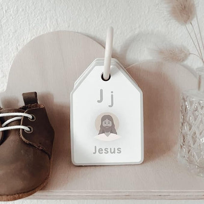 Good Ground Bible ABC Flash Cards Preschool Sunday School Toys Christian Homeschool Alphabet Ring Cards Toddler ABC Phonic Letters & Words