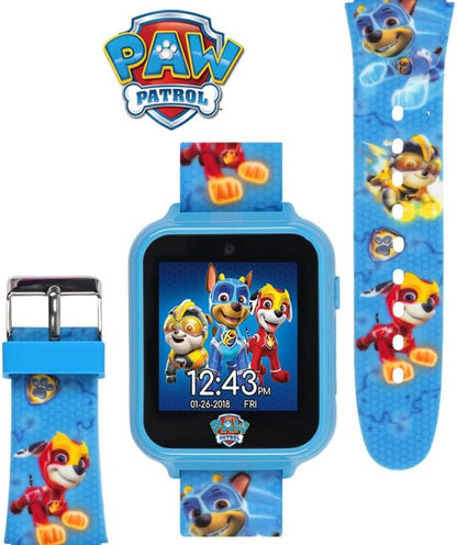 Accutime Paw Patrol Smart Watch with Camera for Kids and Toddlers - Interactive Smartwatch for Boys & Girls Featuring Games, Voice Recorder, Calculator, Pedometer, Alarm, Stopwatch, with USB Cable