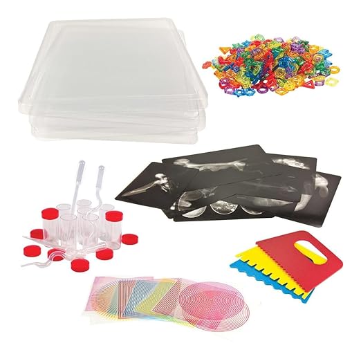 Roylco Educational Light Cube Accessory Kit, Glowing Light Table Starter Kit for Classroom