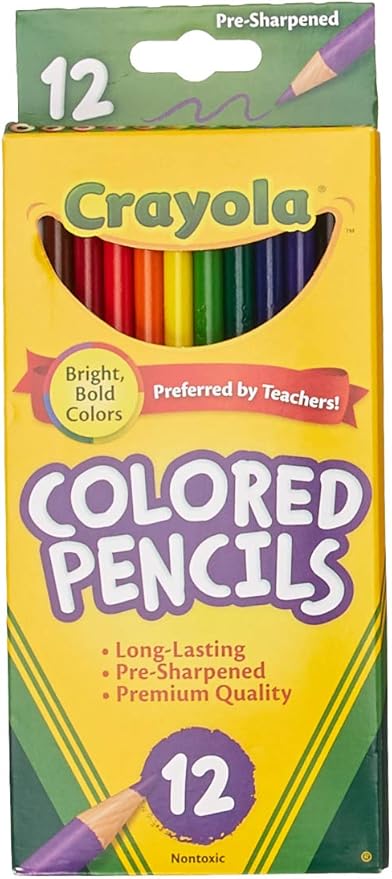 Crayola 68-4012 Colored Pencils, 12-Count, Pack of 2, Colors may vary