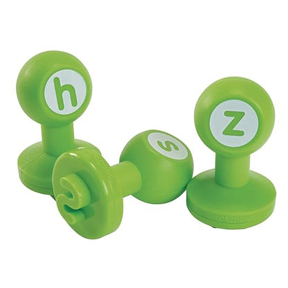 Colorations Alphabet Dough Stampers Set, Lowercase Letters, 26 Letter Stamps for Toddlers & Preschool Kids, Learn ABC & Spelling, Play Dough Creative Play for Classrooms, Daycare, School, Homeschool