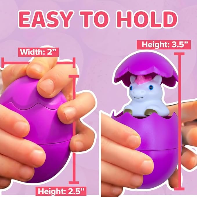 Egg Pops Talking Easter Egg Toy - Figure Pops Up & Plays Sounds, Easter Basket Stuffers for Teens - Interactive Kids Toys or Funny Gag Gifts for Teens, Cute Collectible Spring Character (Unicorn)
