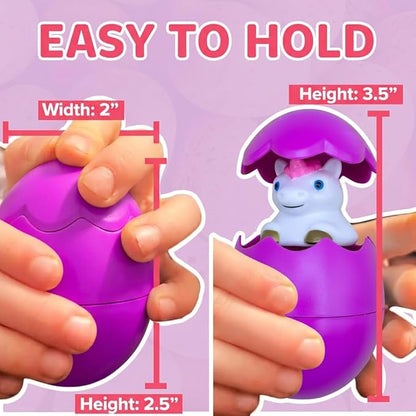 Egg Pops Talking Easter Egg Toy - Figure Pops Up & Plays Sounds, Easter Basket Stuffers for Teens - Interactive Kids Toys or Funny Gag Gifts for Teens, Cute Collectible Spring Character (Unicorn)
