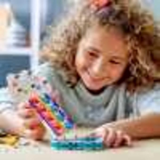 LEGO DOTS Rainbow Jewelry Stand 41905 DIY Craft Decorations Kit, A Fun Toy for Kids who Like Creating Arts and Crafts Bedroom Decor Accessories (213 Pieces)