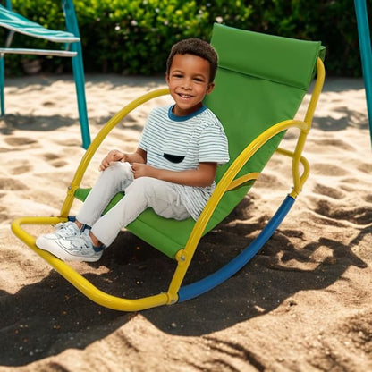 PLATPORTS Big Recliner Chair Oversized - Living Room Chairs - Kids Saucer Chair Seesaw - Toddler Chaise Lounge Reading Chair - Playground Equipment for Home - Backyard, Daycare