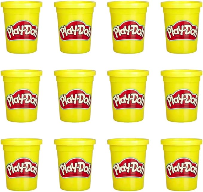 Play-Doh Bulk 12-Pack of Yellow Non-Toxic Modeling Compound, 4-Ounce Cans