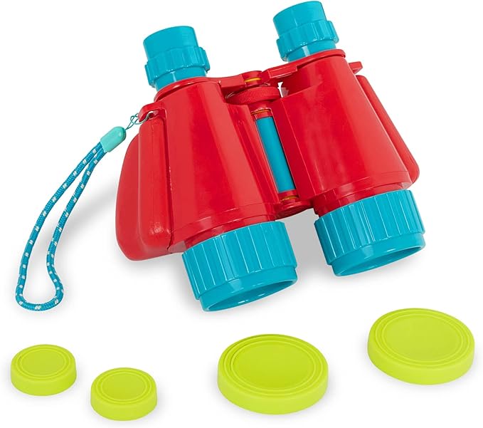 B. toys – Kids' Binoculars – Binoculars With Strap – Camping, Hiking, Bird Watching Gear- Outdoor Toys For Children – 3 Years +