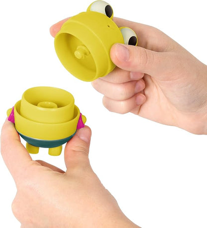 B. toys – Animal Bath Toys – Color Changing Frog Bath Squirt & Light-Up Whale – Baby Bath time Set – Glowing Lights – 6 Months + – Glow & Splash