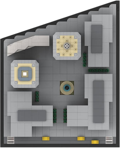 MOC-122768 World Trade Center Building Blocks Set, 1/1000 World Famous Architecture Landmark NY City Skyline Construction Toy for Adults, Designed by bru_bri_mocs, 4870PCS