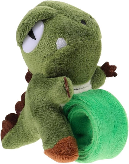 Abaodam Animal Slap Bracelets Dinosaur Slap Bracelet Plush Stuffed Animal Hugger Snap Wristband for Kids Birthday Party Favor