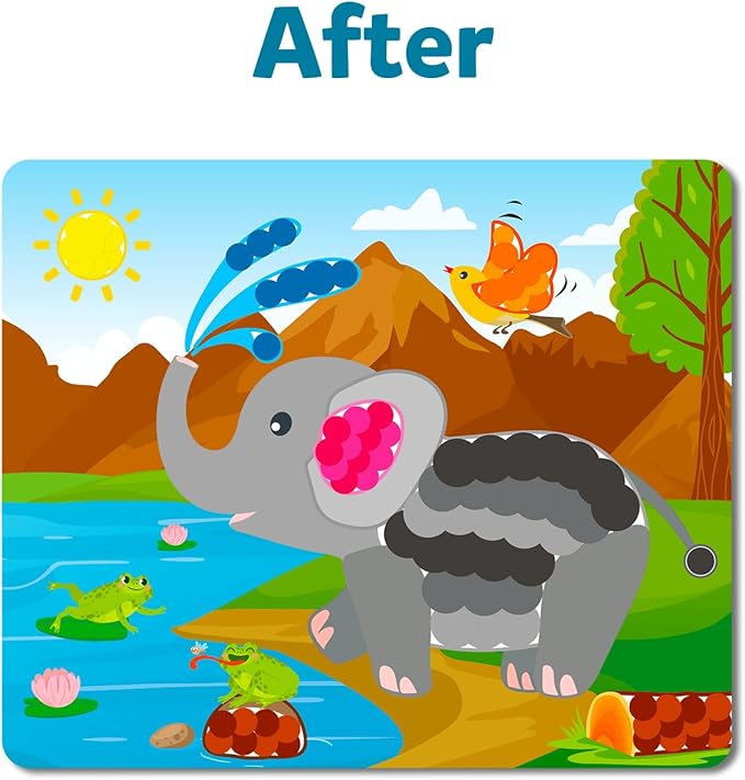 Skillmatics Art Activity - Dot It Combo, No Mess Sticker Art for Kids, DIY Craft Kits, Scrapbooking, Gifts for Boys & Girls Ages 3, 4, 5, 6, 7, Travel Toys for Toddlers