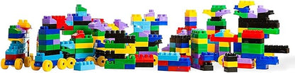 Dimple Large Building Blocks for Toddlers/Kids (600 Piece) Stackable, Multi-Colored, Interlocking Toys Safe, Non-Toxic Plastic Bright Colors, Waterproof Boys, Girls Age 3 for Kids
