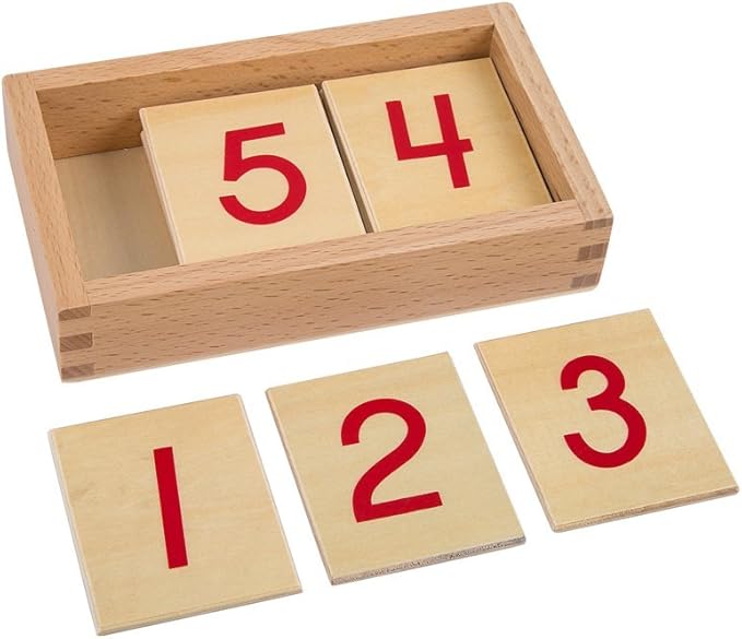 Montessori Math Materials Numeral Cards for Preschool Early Learning Tool
