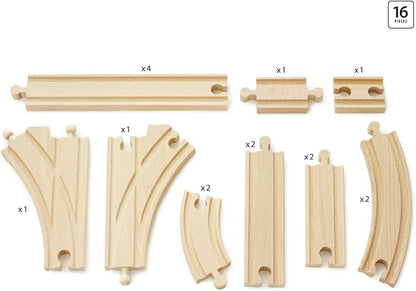BRIO World 33402 Expansion Pack Intermediate - Wooden Train Set for Kids | Enhances Creativity | Compatible with All BRIO Train Sets | FSC Certified | Ideal for Ages 3 and Up