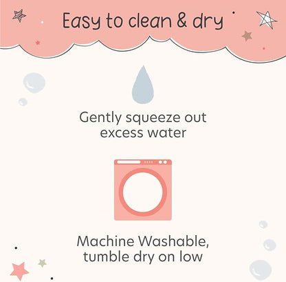 LullaBaby – 3 Pieces Set of Soft Plush Dolls for Real Water Play – Carrying Basket with Cute Star Cutouts – Pretend Play – Tub Toys for Kids 2+ Years– Bath Yoy Bundle