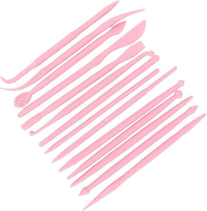 Carving Pottery Tool, 14Pcs Clay Sculpting Tool, Grils Clay Fondant Cake for Soft Clay Home()
