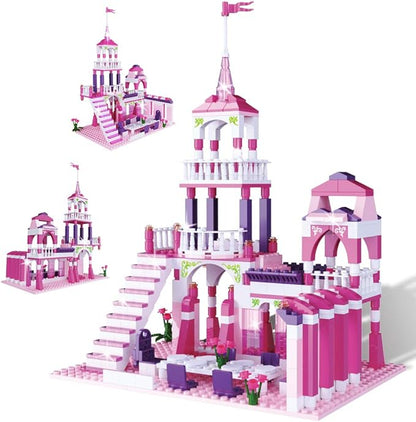 Girls Castle Building Blocks Toys for Girls 361 Pieces Princess Castle Construction Toys Set Building Bricks Toys for Kids Christmas Birthday Gift Education Building Blocks Toys