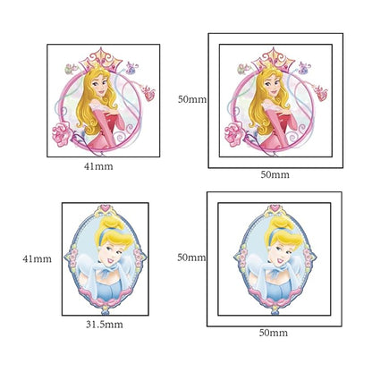 20PCS Cute Cartoon Princess Temporary Tattoos Stickers,Cute Cartoon Waterproof Temporary Tattoos Stickers, Reward Supplies,Halloween and Christmas Surprise Decoration Supplies