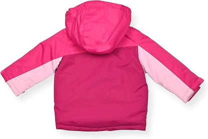 Arctic Quest Little Girls Bib Snow Pants and Ski Jacket Water-Resistant Snowsuit For Kids Winter Jacket For Girls