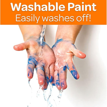 Crayola Washable Paint (12ct), Bulk Paint Set for Kids, Nontoxic Paint, Kids Craft Supplies, Teacher Classroom Must Have, 16 Oz