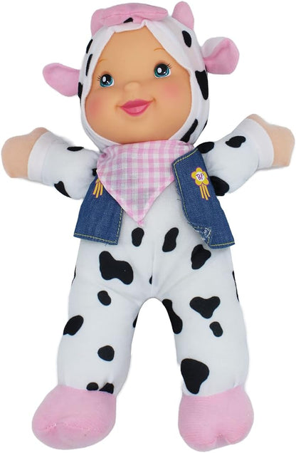Baby's First 12" Farm Animal Friends Cow Soft & Cuddly Singing Musical Doll, Sings Old McDonald Had a Farm
