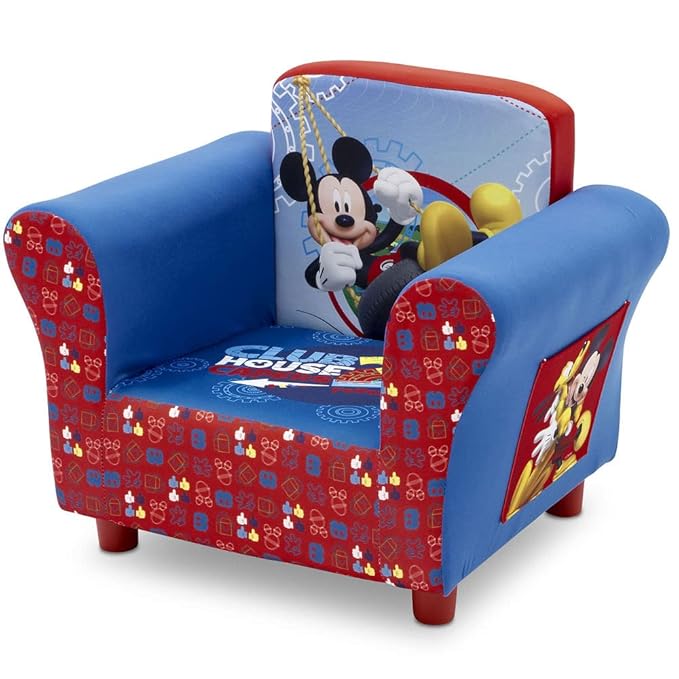 Delta Children Upholstered Chair, Disney Mickey Mouse