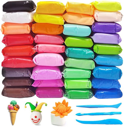 36 Colors Air Dry Clay,Magic Modeling Clay with Tools,Ultra Light DIY Modeling Clay for Kids,Children,DIY Crafts,Creative Art Crafts