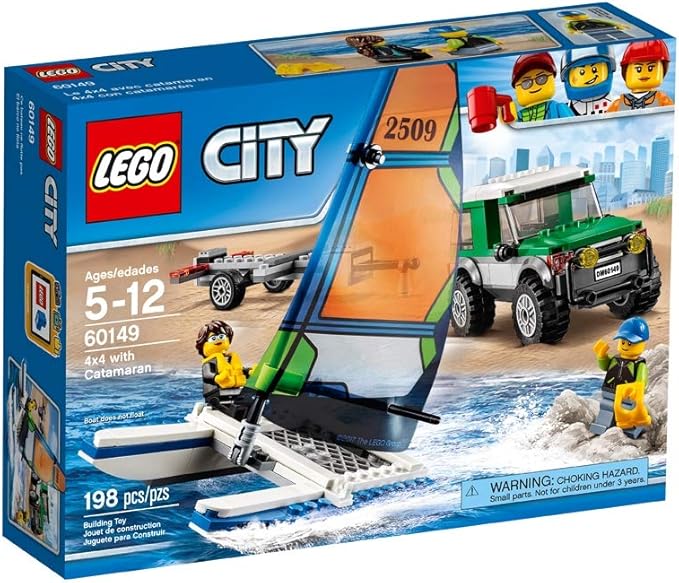 LEGO City Great Vehicles 4x4 with Catamaran 60149 Building Kit