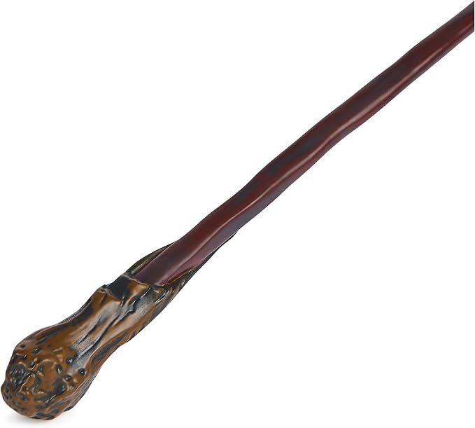 Wizarding World Harry Potter, 12-inch Magical Collector Ron Weasley Wand with Stand & Die-cast Icon, Magical Artifacts Series