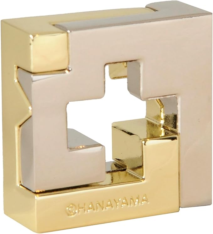 BePuzzled |Cross Hanayama Cast Metal Brain Teaser Puzzle Level 3 Mensa-Rated Puzzles for Kids and Adults Ages 12 and Up